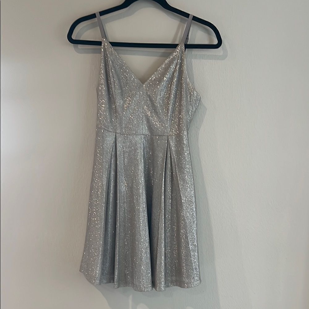 Lulu’s Silver Sleeveless Dress